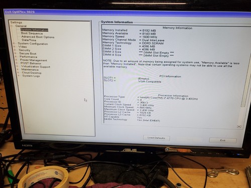 Dell OptiPlex 9020 SFF I7 4770 8GB 500GB HDD Radeon C552 Graphics Card  No OS - Picture 1 of 6