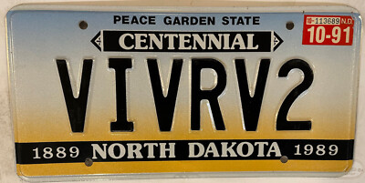 Vanity VIVRV 2 VI VR V2 license plate Victor Vicky Vivian Vernon Vincent Val Van