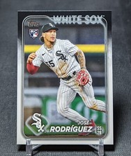 Jose Rodriguez Rookie Card RC 2024 Topps Series 1 Baseball #86 Chicago White Sox