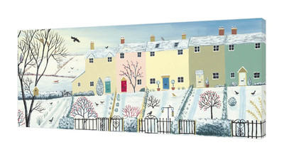 Jo Grundy - Winter Row - 50 x 100 cm Leinwandbild Wandbild WDC93133