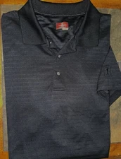 Mens Champions Tour Short Sleeve Black Golf Polo Shirt Size XXL 2XL - EUC
