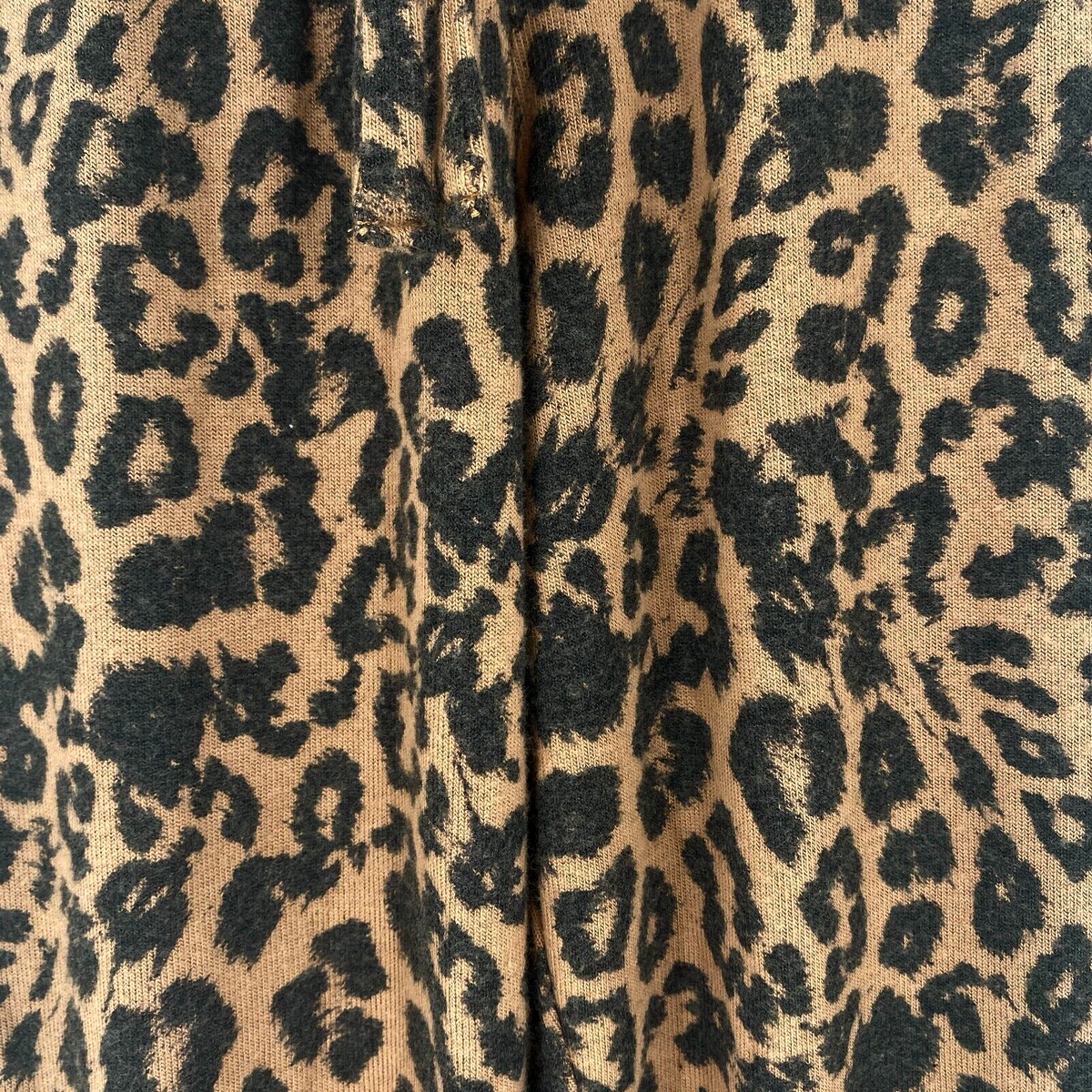 LNA Chic Brown Black Leopard Print Soft Brushed Tapered