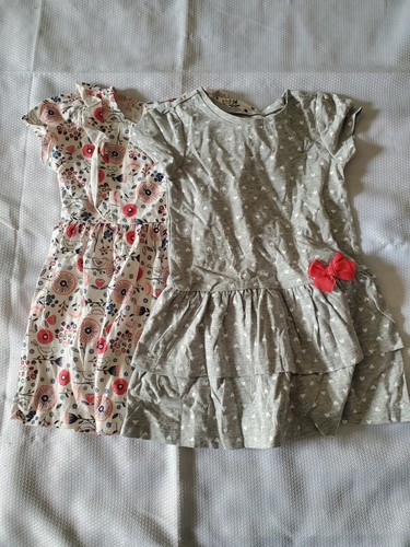 Simple Joys by Carter's Girls' 2-Pack Short-Sleeve and Sleeveless Dress Sets B5 - Picture 1 of 5