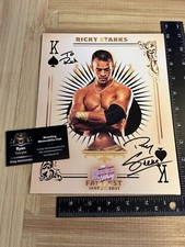 Ricky Starks Signed AEW PPV Promo Wrestling ROH WWE  Double Or Nothing