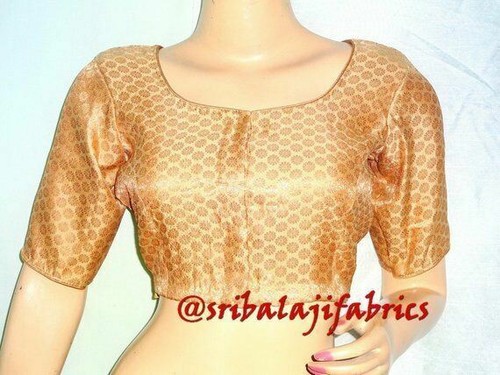Readymade Saree Blouse,Designer Banarasi Brocade Sari Blouse,Stitched Indian Top - Picture 9 of 16