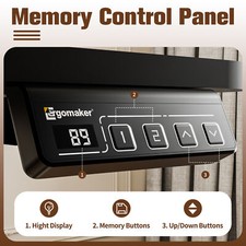 Ergomaker Electric Standing Desk New Gaming Desks Computer Sit Stand Desk 90cm — image 6