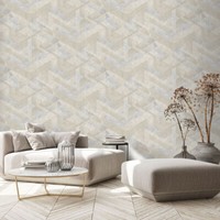 Vliestapete Rauten Betonoptik Grafik Beige Grau Metallic 10353-11 (2,80€/1Qm)