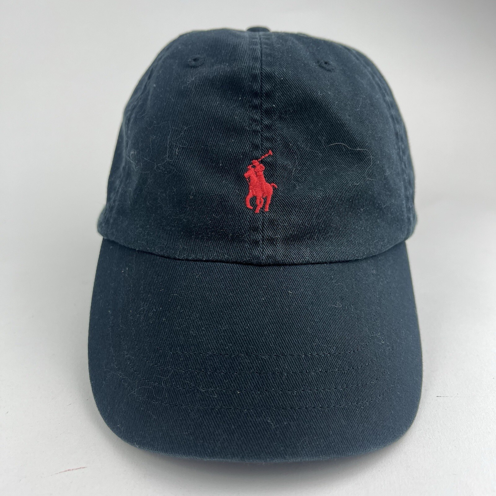 Polo Ralph Lauren Strapback Cappello Berretto Regolabile Piccolo Pony Uomo Donna Nero Rosso
