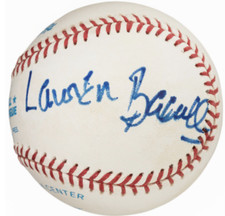 Lauren Bacall Single Signed Baseball
