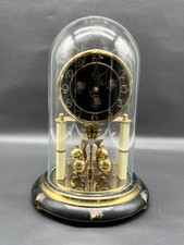 Grosse Alte Kern Drehpendeluhr Jahresuhr mit Glasdom #KA211