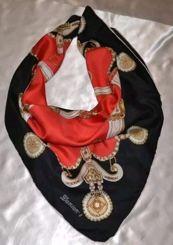 Damian's Vintage Silk Scarf Horse Equestrian EXQUISITE - Picture 2 of 5