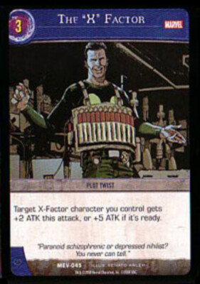 VS System: The 'X' Factor [Played] VS: Marvel Evolution TCG CCG Classic Marvel D