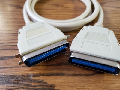 6FT CN36 Centronics Male to Male Printer Cable   QTY 2    NEW