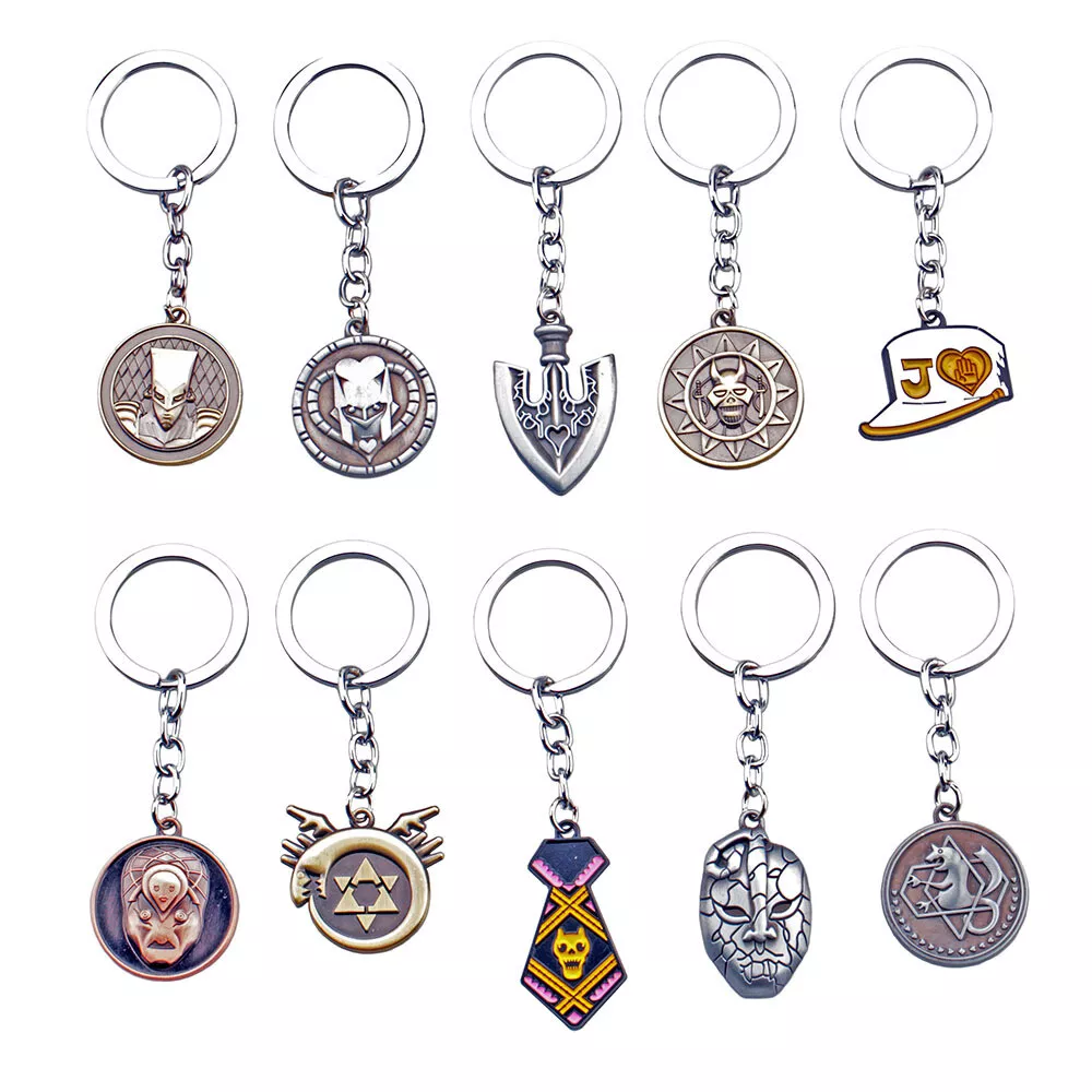 JoJo's Bizarre Adventure Keychain Key Ring Holder Stand Killer