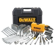 DEWALT Mechanics Tools Kit and Socket Set, 142-Piece, 1/4 & 3/8" Drive, MM/SAE (