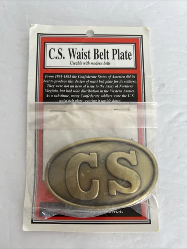 C. S. Waist Belt Plate Replica CSA Confederate States Of America NEW in Package