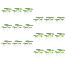 54PCS Duckweed Fish Tank Decors Water Plants Artificial Plants Aquarium Duckweed