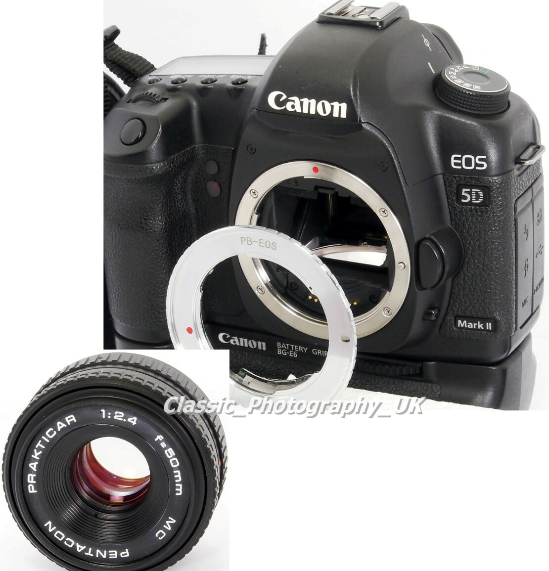 PrakticaPB to Canon EOS AF3 Confirm Adapter = ZEISS M42 Lens on DSLR