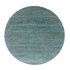 8' x 8' Green Hand Knotted Kohinoor Herrita 100% Wool Round Oriental Rug R79674