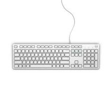 New Dell Multimedia White USB Desktop Keyboard English KB216 TKV0H