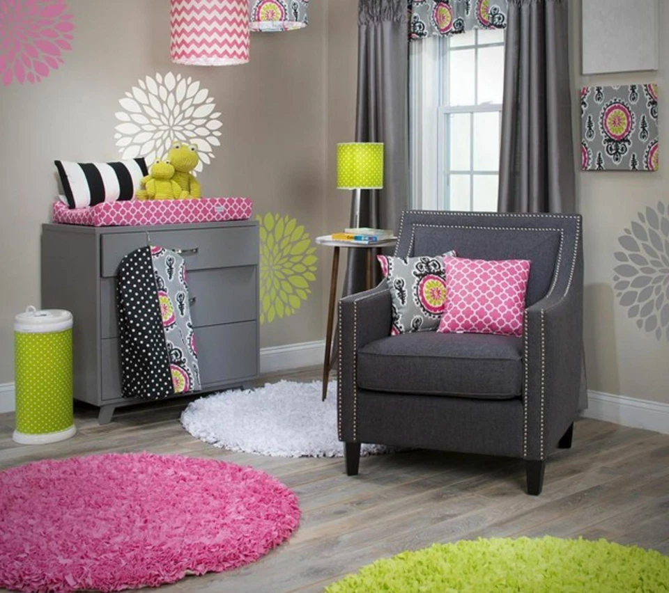 Calcomanía de pared Glenna Jean flor verde Foto 2 de 2