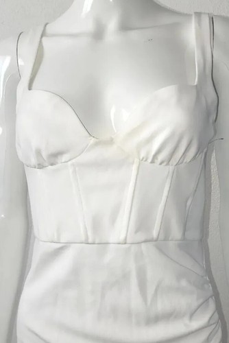 Zara Women's White Tank Mini Bodycon Mini Dress SZ M NWT - Picture 3 of 12