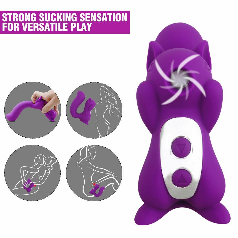 Image 41 - Cute Squirrel Clitoral Massager Vibrator with Sucking Nipples Clitoris Function