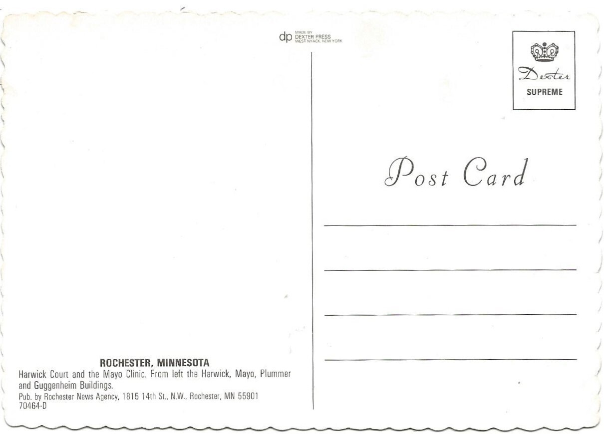 Harwick Court Mayo Clinic Rochester Minnesota Continental Sized