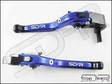 GSXS 1000 F / S 2015-2020 Folding Adjustable Brake & Clutch Levers - Blue