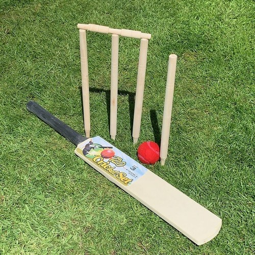 CRICKET SET BAT BALL STUMPS KIDS FUN GARDEN PARK PLAY SIZE 3 WOODEN WICKETS NEW | eBay CRICKET SET BAT BALL STUMPS KIDS FUN GARDEN PARK PLAY SIZE 3 WOODEN WICKETS NEW | eBay