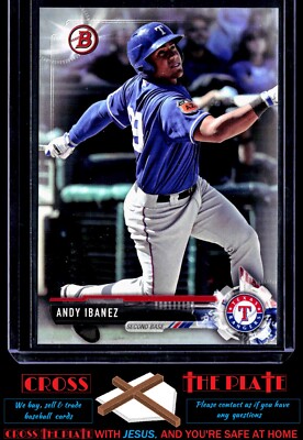 アガベ Rangers 1-2017 Bowman Draft Silver Parallel Andy Ibanez Texas Rangers 165