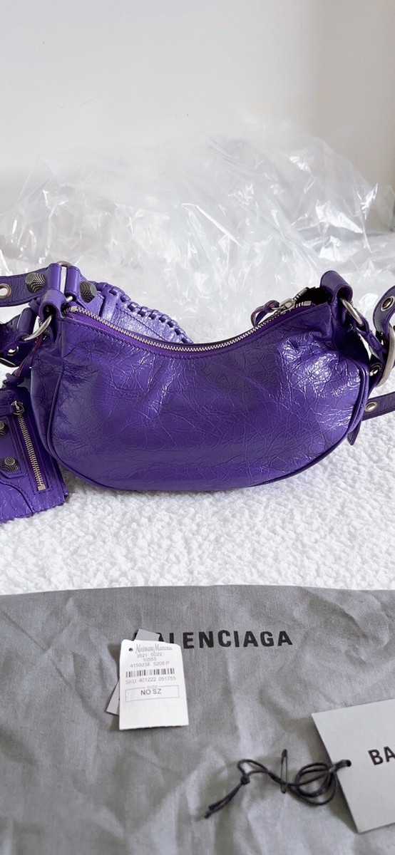 New Authentic $2550 Balenciaga Le Cagole XS Lambskin Leather
