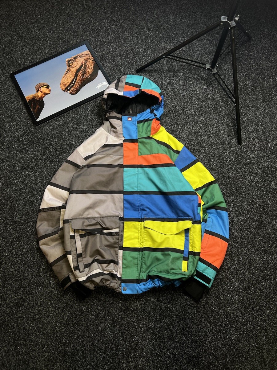 QUIKSILVER WARPAINT ANNIVERSARY SNOW SNOWBOARD MENS JACKET VINTAGE