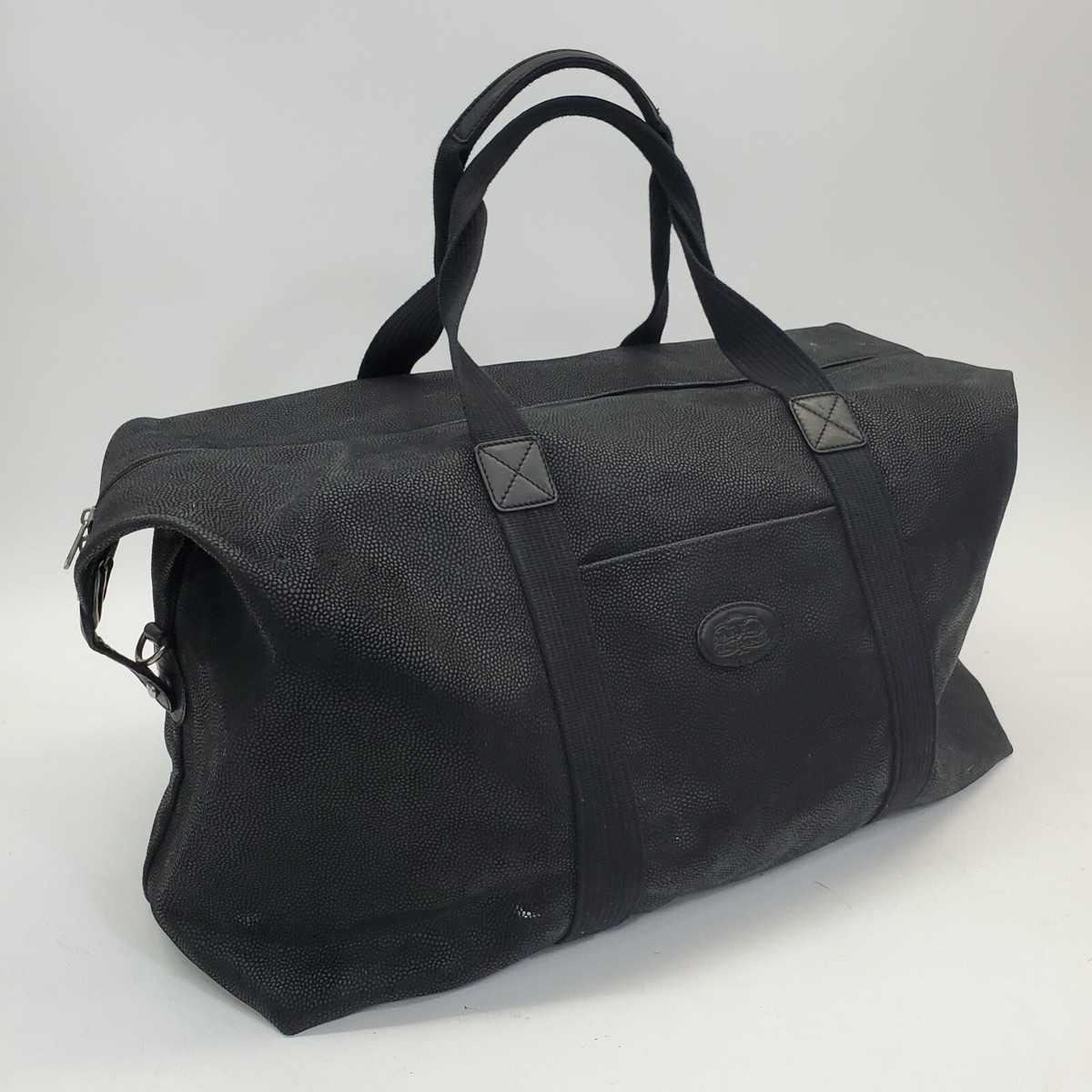 Vintage Regent Belt Co UK Pebblegrain Leather Zip Large Holdall 