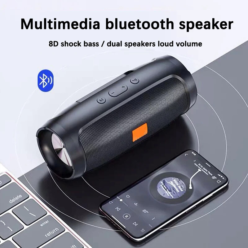 Bluetooth Speaker 8D mini Soundbar Dual Speaker Stereo Tfusb Playback Fm...-image
