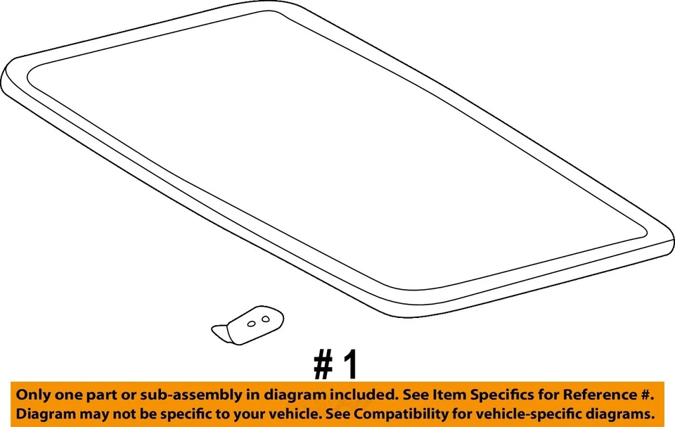 Used Roof Panel Glass fits: 2000 Toyota 4 runner Grade A — 第 4/4 张图片