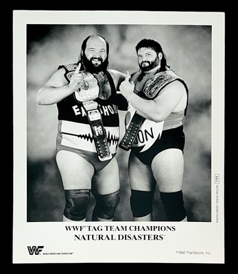WWE NATURAL DISASTERS P-076 OFFICIAL LICENSED ORIGINAL 8X10 PROMO PHOTO 1992