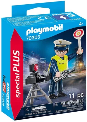Original PLAYMOBIL® Special Plus 70305 - Policier Avec Radar - Photo 1/2