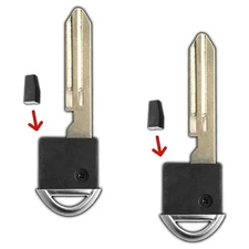 2 Replacement For Nissan Infiniti Smart Remote Emergency Insert Key With Chip