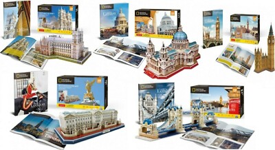 3D Puzzle London Wahrzeichen Modell Westminster Abbey Big Ben Tower Bridge Großbritannien