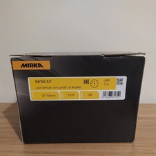 MIRKA BASECUT P120 15 Hole Hook n Loop Sanding Discs 150mm 6" Sand Paper 100 pk