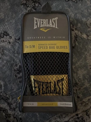 Everlast Train Advanced Everhide Speed Bag Gloves S/M Model 4310