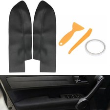 Faux Leather Door Panel Covers Black Fit For Honda CR-V 2007 - 2012 Car Parts