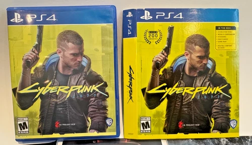 PS4 Game Cyberpunk 2077 Sony Complete Dust Jacket Map Postcards Stickers + more