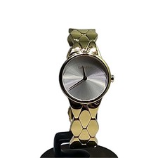 Calvin Klein CK Swiss Made Women's Watch - Gold Tone Silver Dial 30mm. K6E235