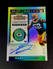 Rashan Gary Autograph RC 2019 Contenders Championship Ticket /49 Packers SP