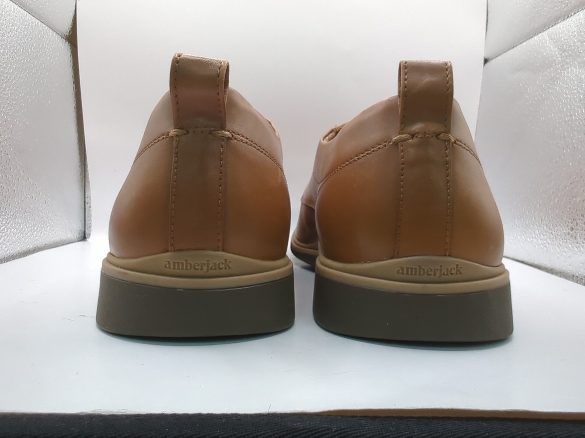 Amberjack The Original Brown Leather Dress Shoes Men’s 10.5M New Amberjack The Original Comfortable Honey Dress Shoes  main image 2