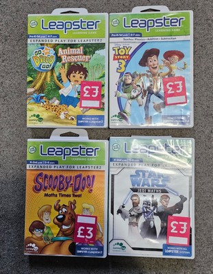 LeapFrog Leapster Spiele Konvolut x4 - Toy Story 3, Star Wars, Scooby-Doo, Diego