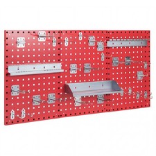 Garage Tool Organizer Pegboard Kit Wall Mount 3 Panel Storage System