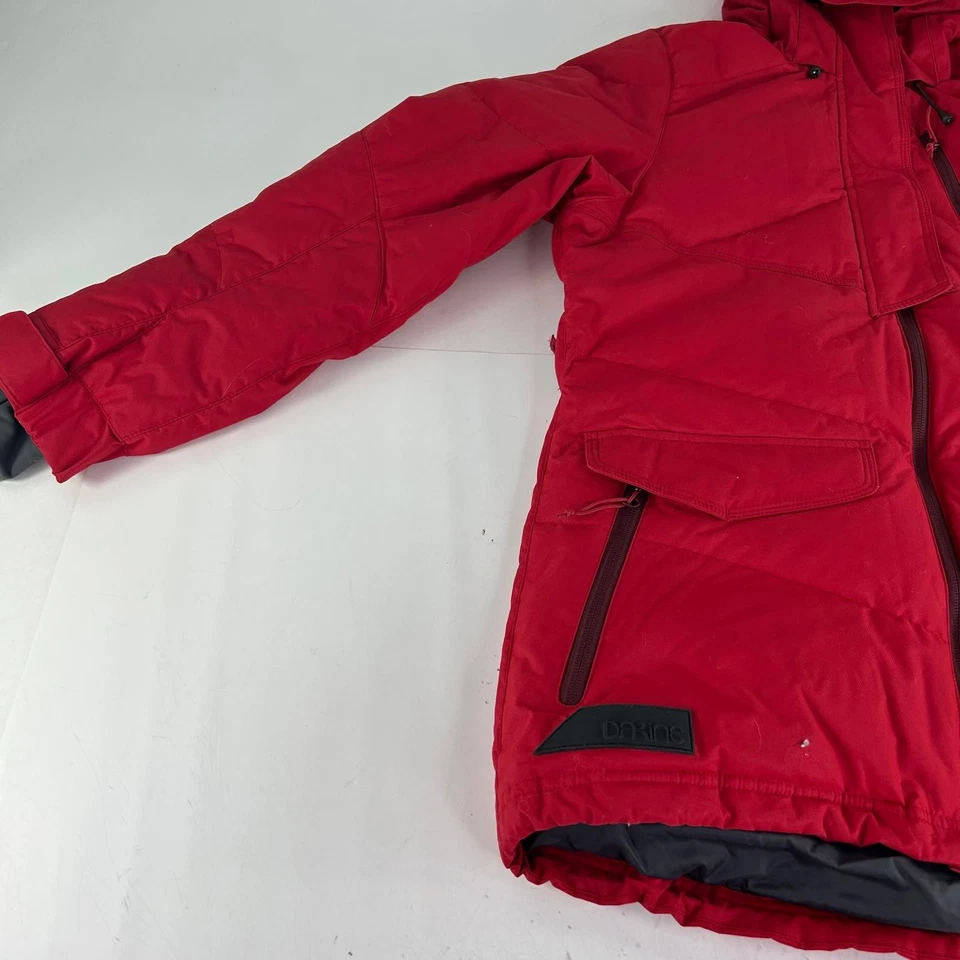Abrigo Dakine Mujer Pato Abajo Snowboard/Esquí Talla M Rojo Invierno Sudadera con Capucha Puffe Chaqueta Foto 3 de 4